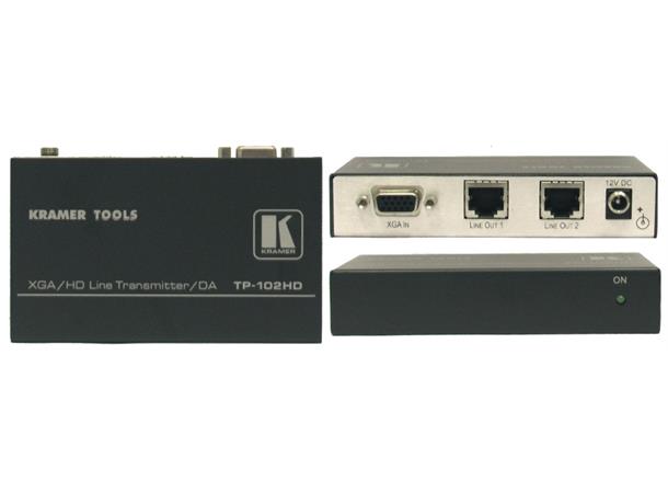 Kramer Extender VGA Tx  2-port 2xTP Max 100 m Extended Range 